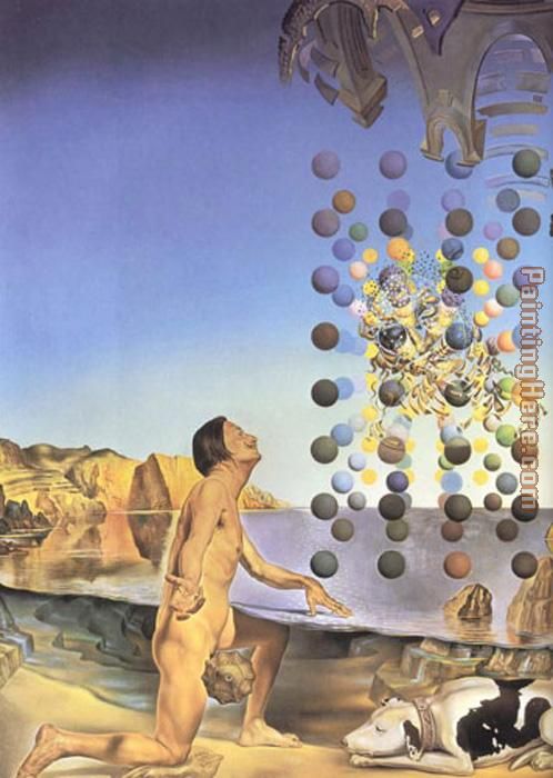 Salvador Dali Dali Nude in Contemplation Before the Five Regular Bodies